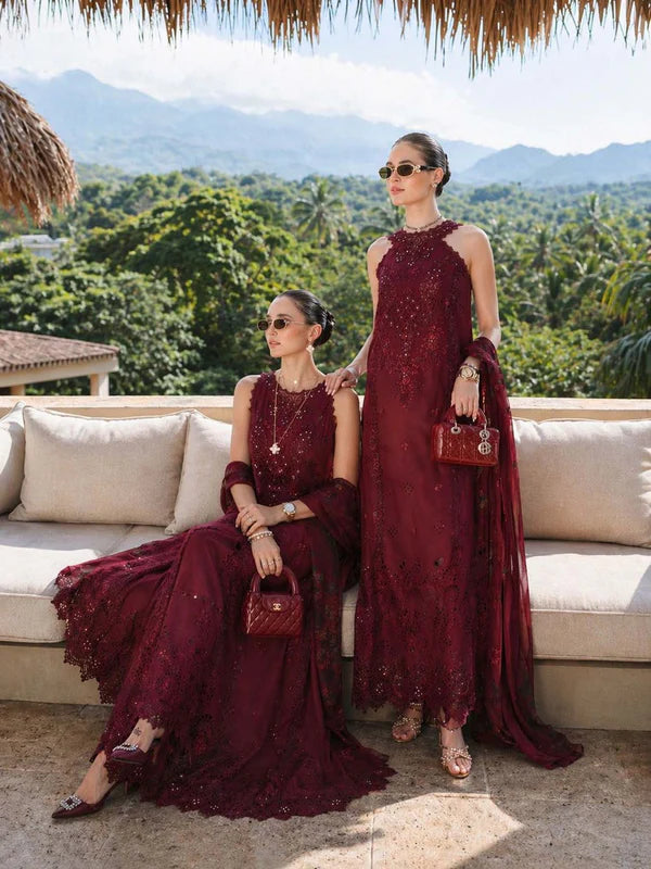 NOOR BY SAADIA ASAD LUXURY EID SCHIFFLI LASERKARI D-12