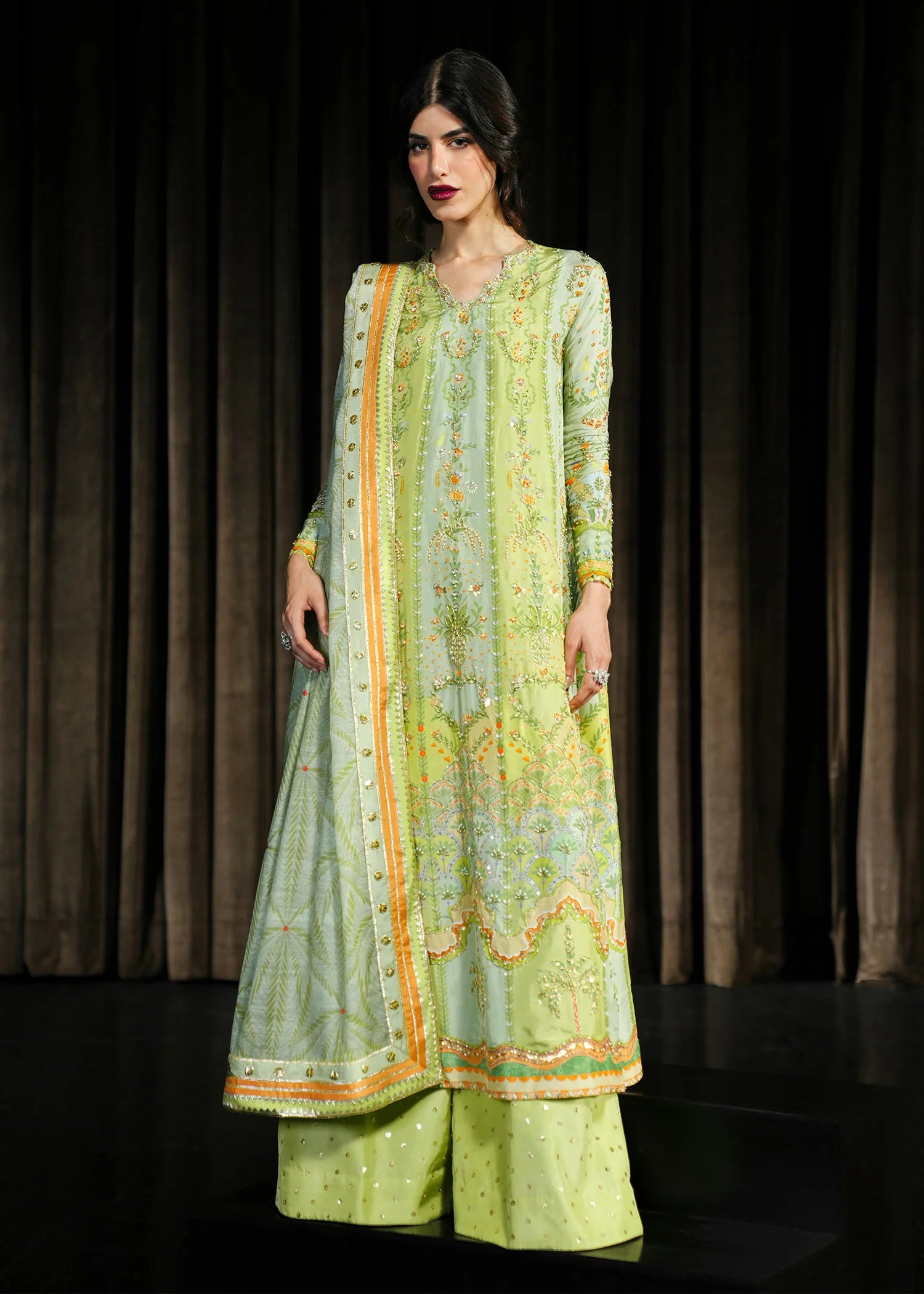 CRIMSON WEDDING RANG RALLI LIME 3PC