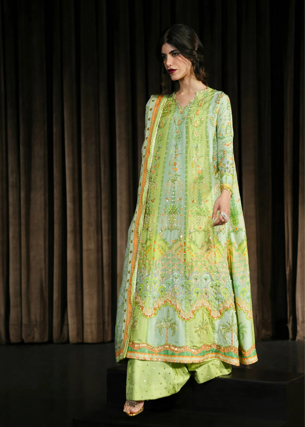 CRIMSON WEDDING RANG RALLI LIME 3PC