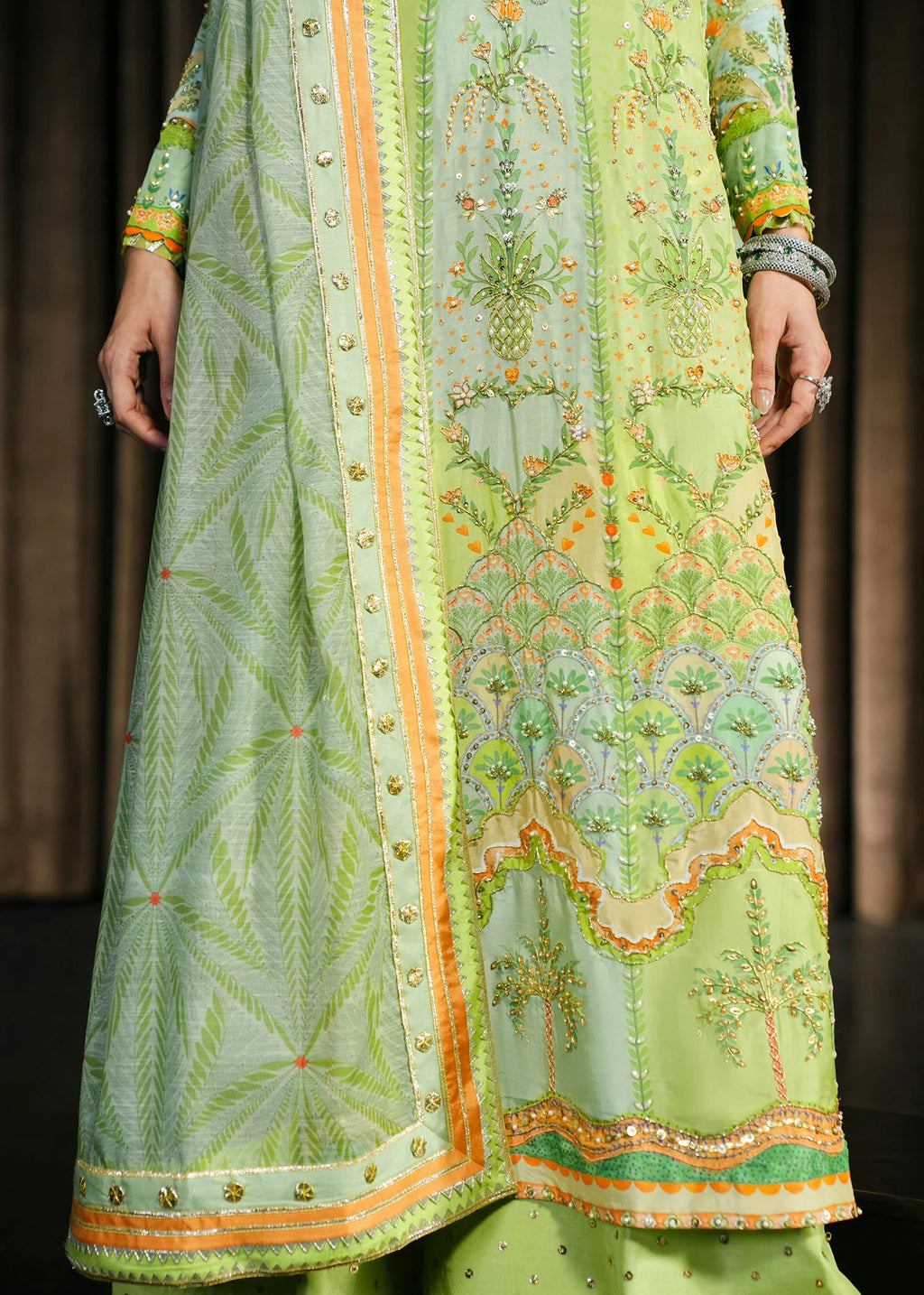 CRIMSON WEDDING RANG RALLI LIME 3PC