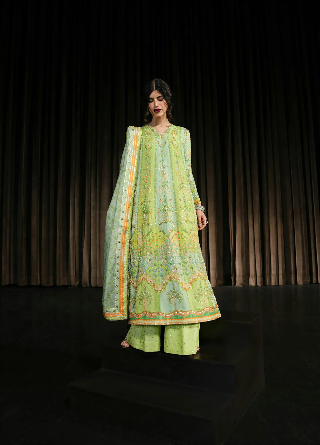CRIMSON WEDDING RANG RALLI LIME 3PC