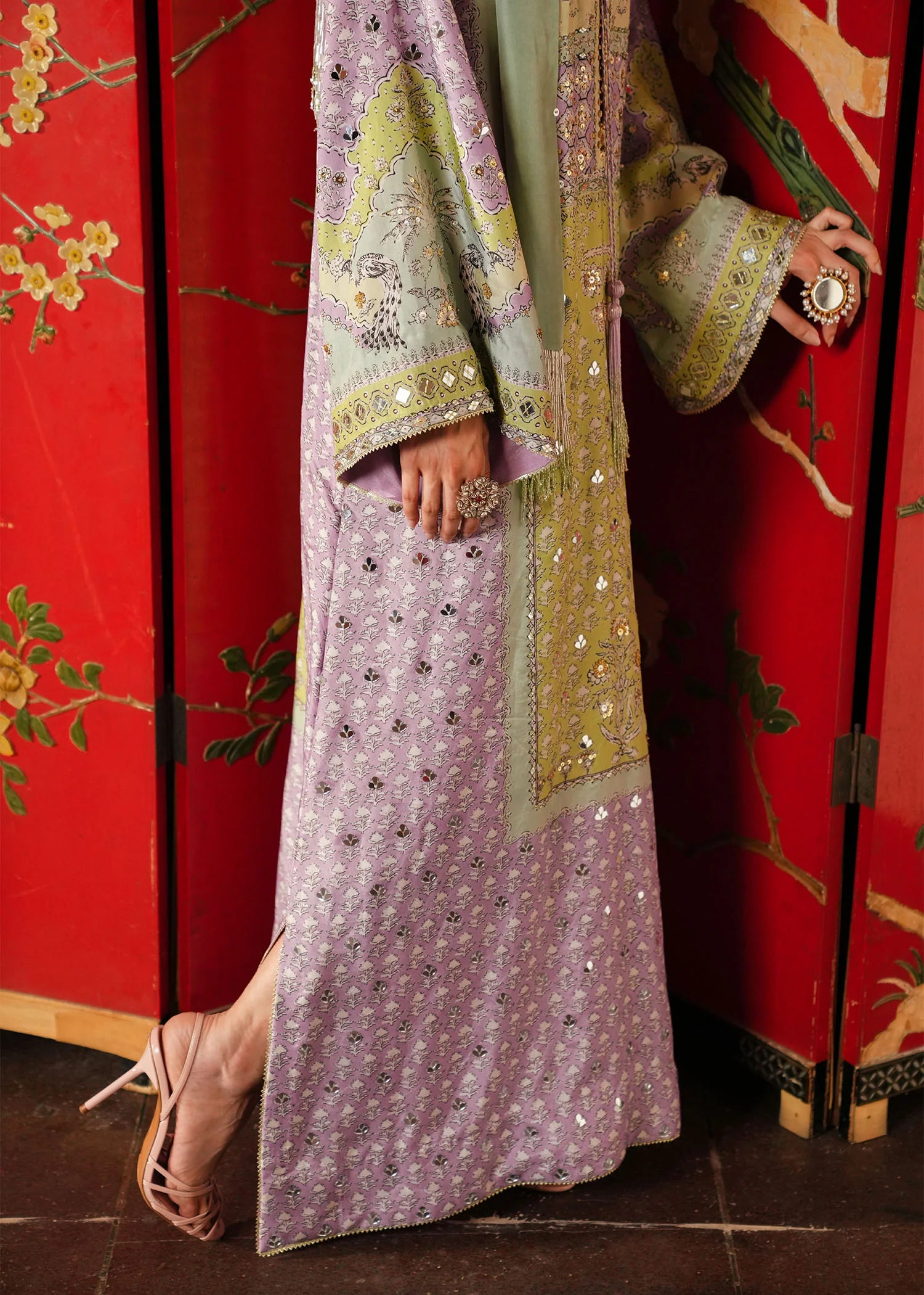 CRIMSON JHILMIL LILAC 1PC