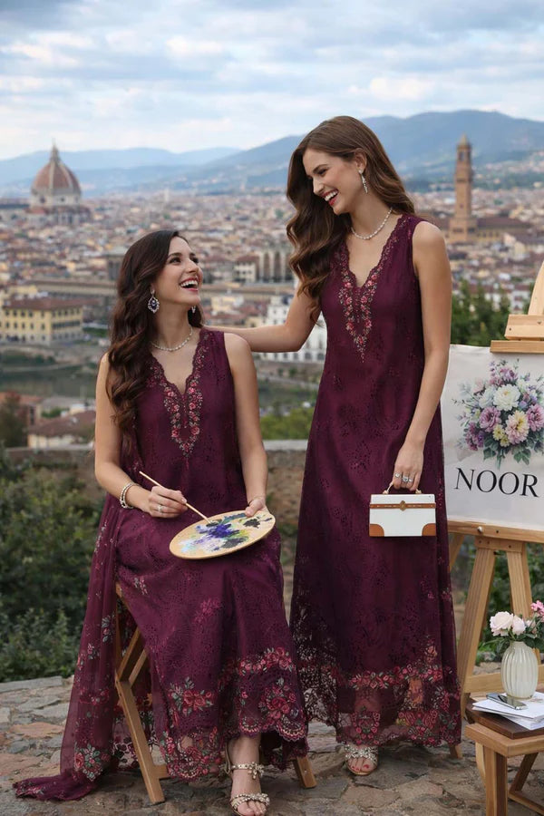 NOOR BY SAADIA ASAD LUXURY EID SCHIFFLI LASERKARI D-10