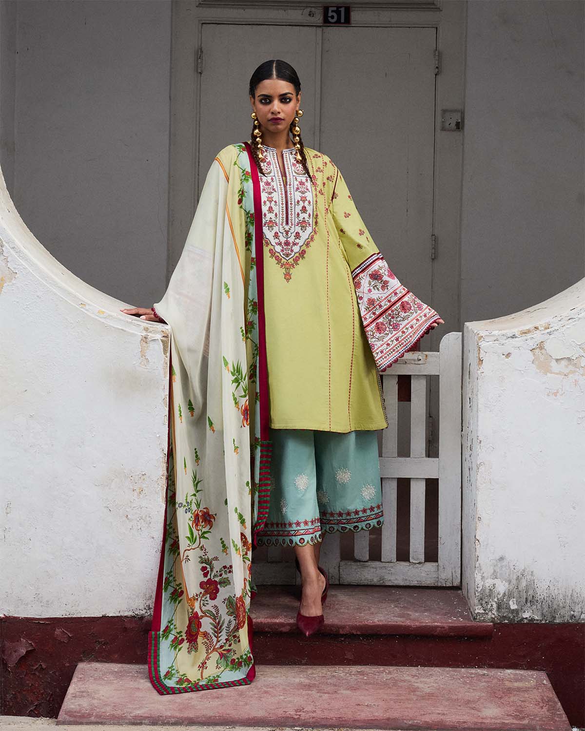 STITCHED BY CC SIRAN HUSSAIN REHAR 2PC