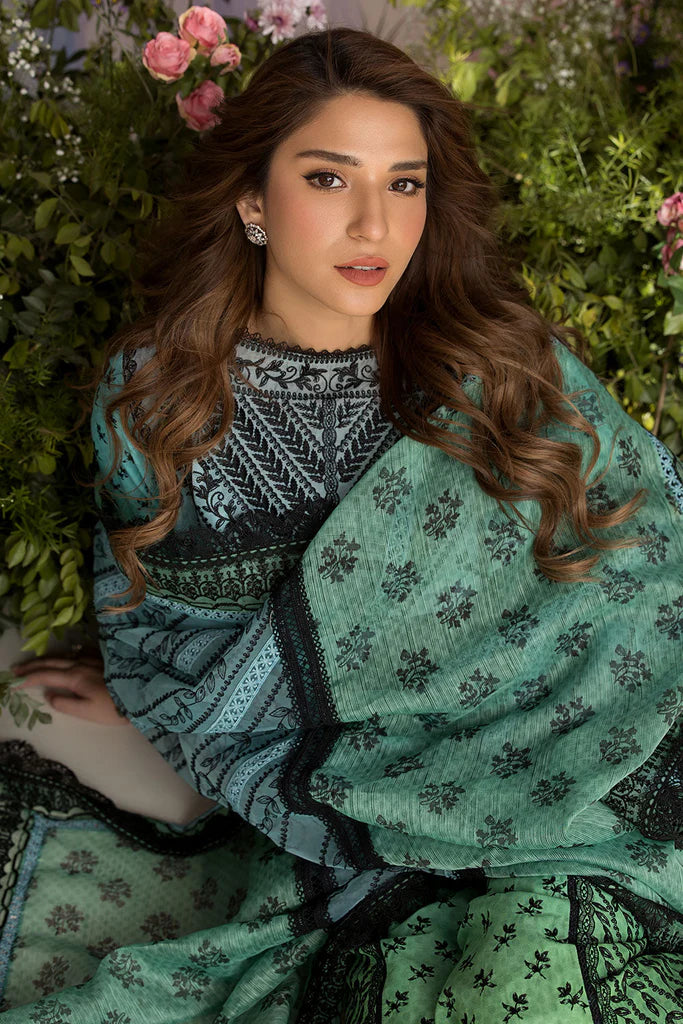 STITCHED BY CC SOBIA NAZIR LUXURY LAWN D-012A 3PC