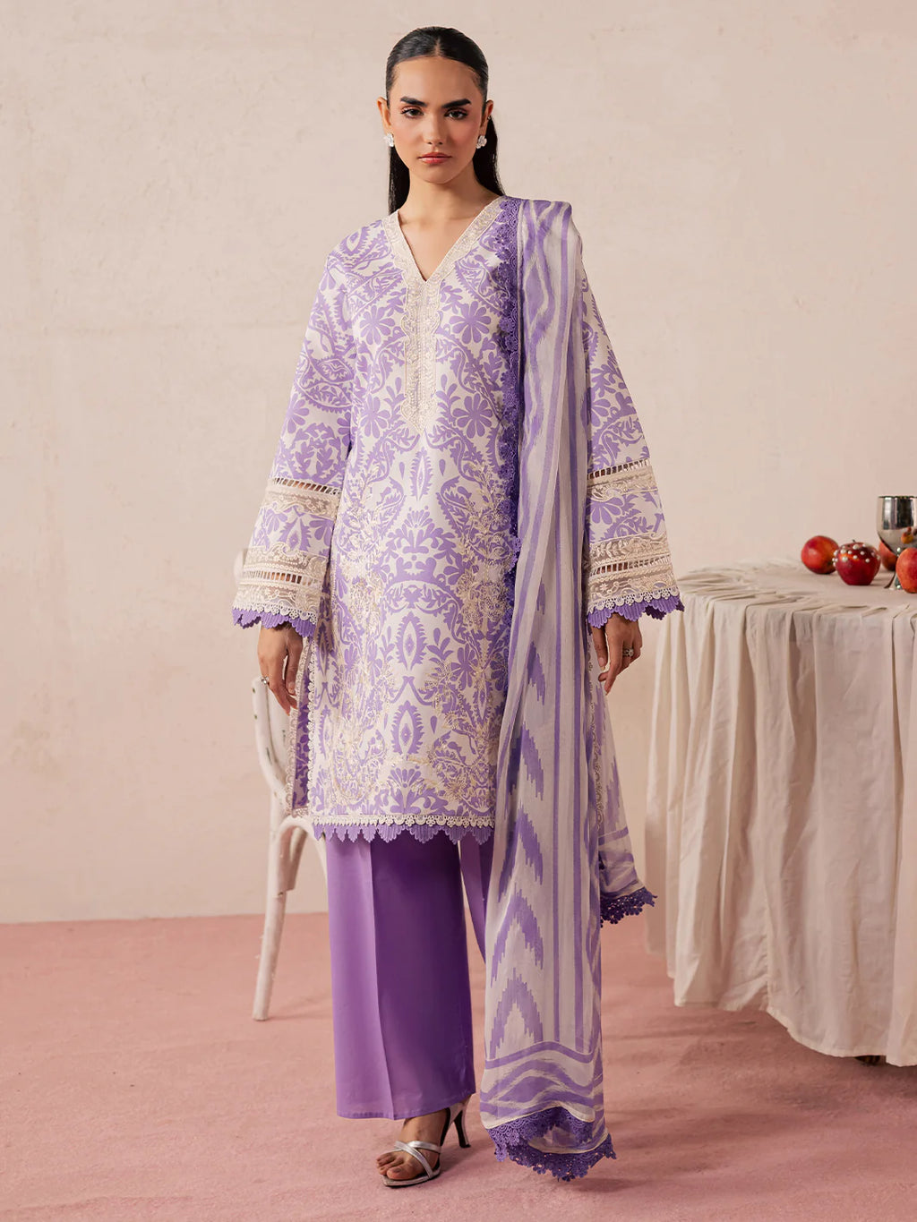 STITCHED BY CC MAHNUR JAHAAN LAWN MJ-10 3PC