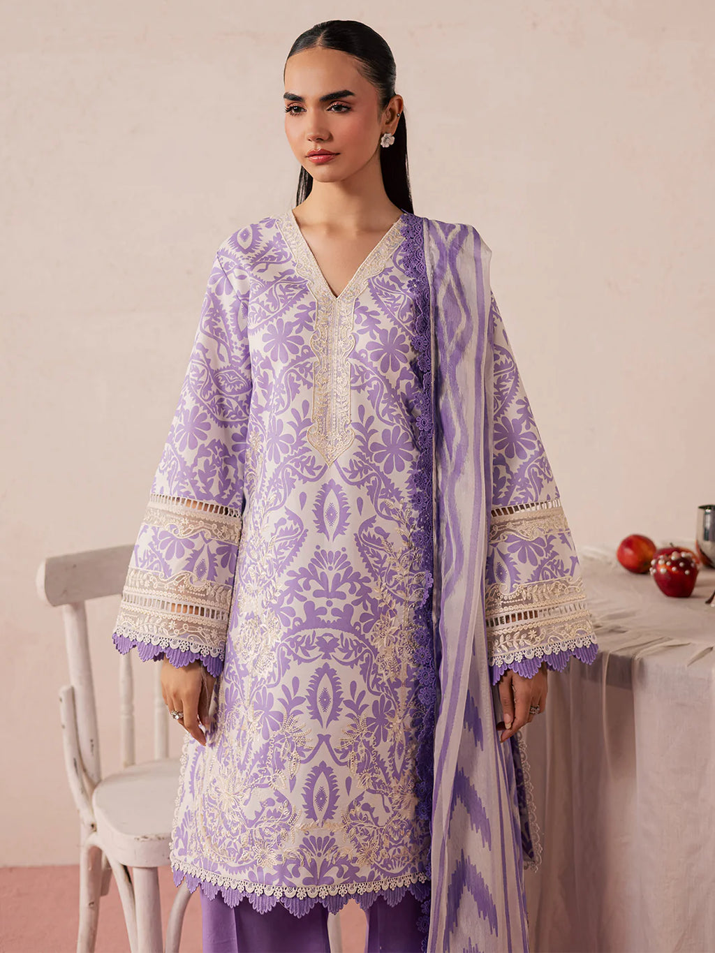 STITCHED BY CC MAHNUR JAHAAN LAWN MJ-10 3PC