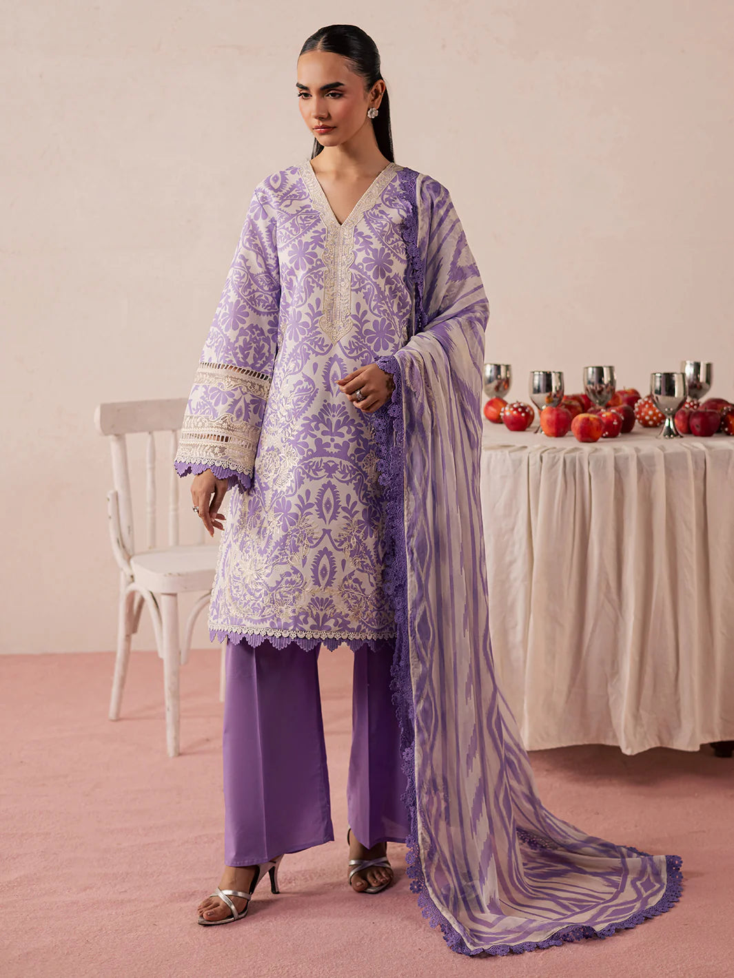 STITCHED BY CC MAHNUR JAHAAN LAWN MJ-10 3PC