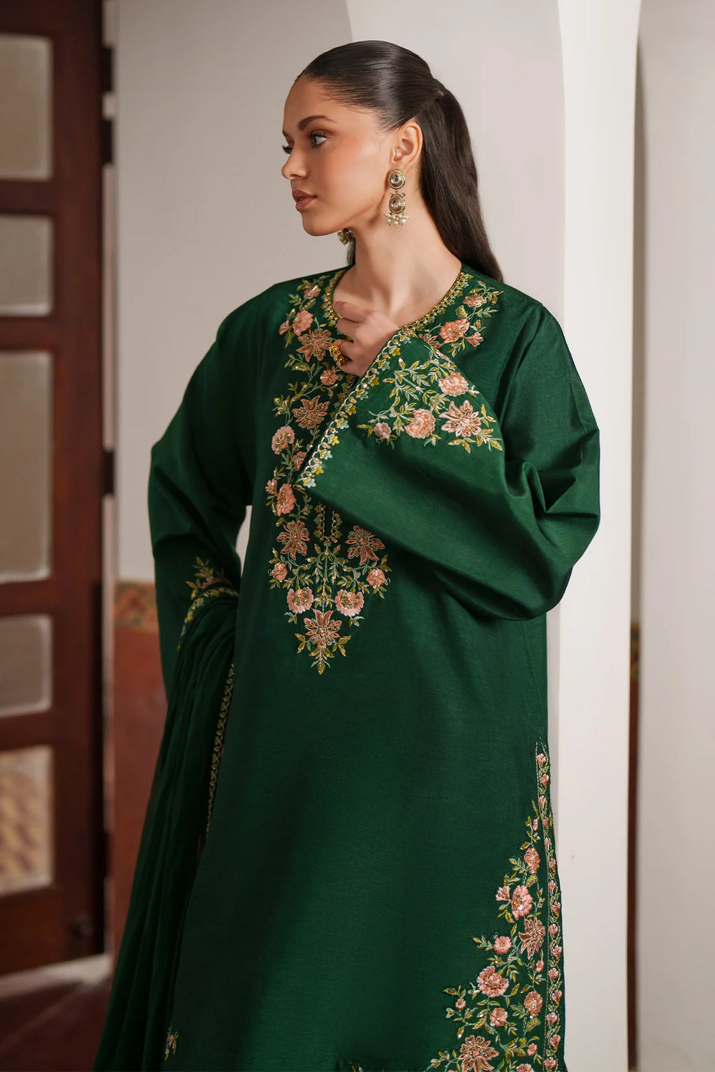 SHEENORA HEER GREEN 3PC