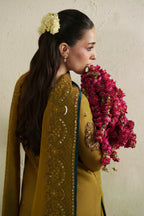 VERA RAW SILK KUNDAN ANTIQUE