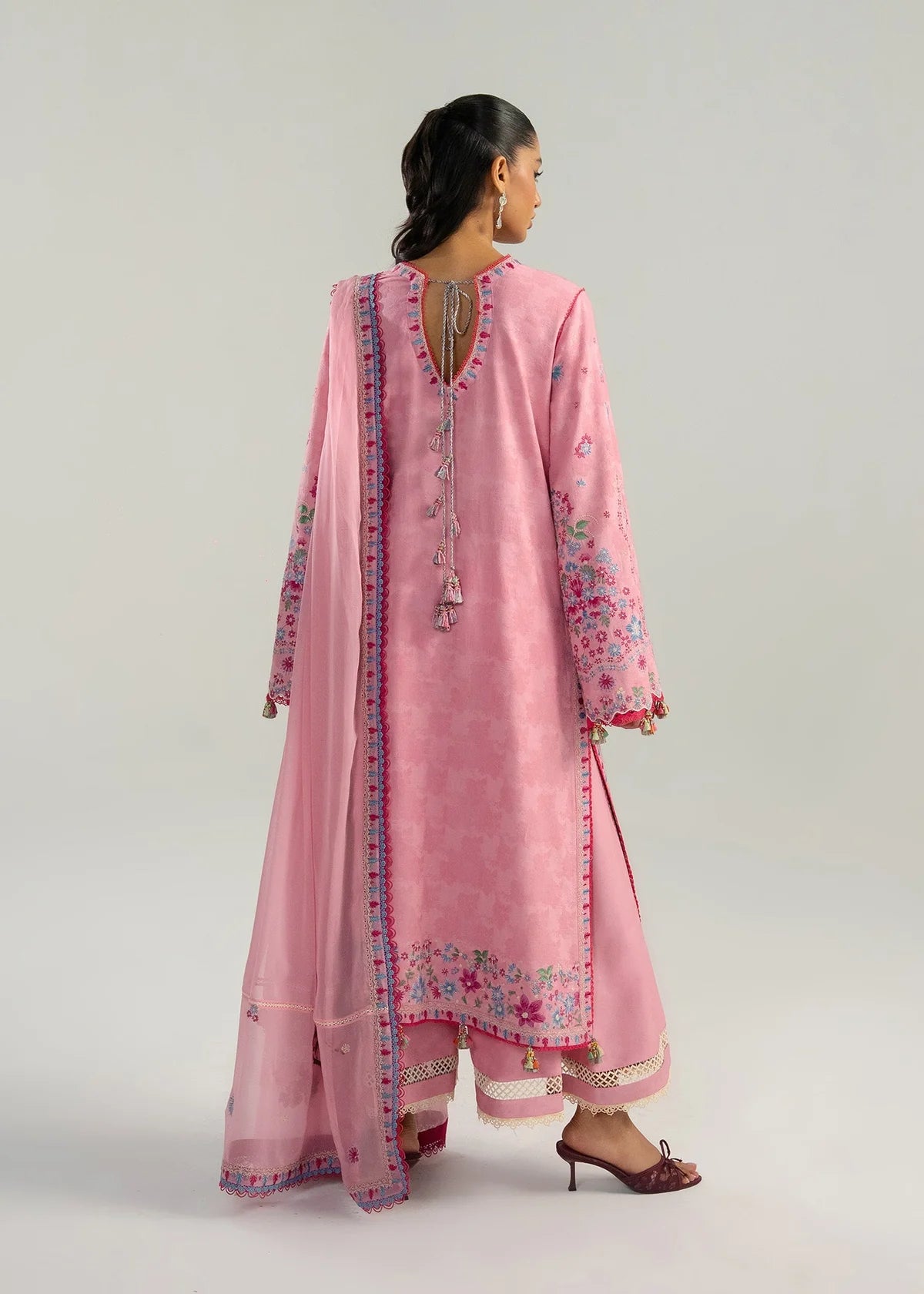 STITCHED BY CC HUSSAIN REHAR ZAN PEMBE 3PC