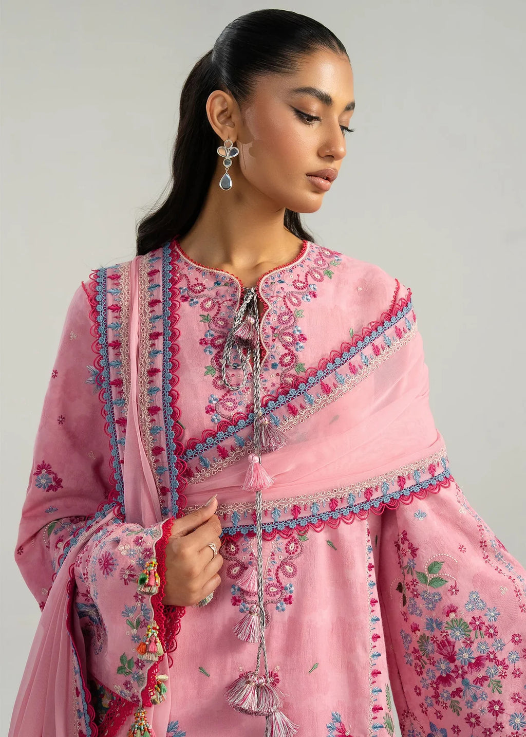 STITCHED BY CC HUSSAIN REHAR ZAN PEMBE 3PC