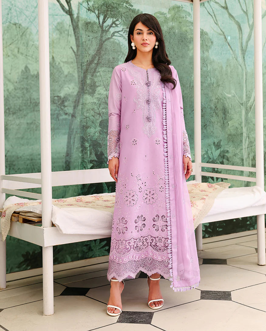 ROHEENAZ VEIL OF SUMMER CHIKANKARI PETAL ROYALE