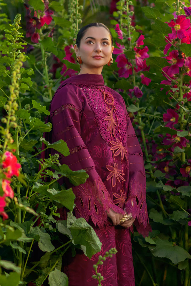 STITCHED BY CC RANG RASIYA LUXURY EID AYRA 3PC