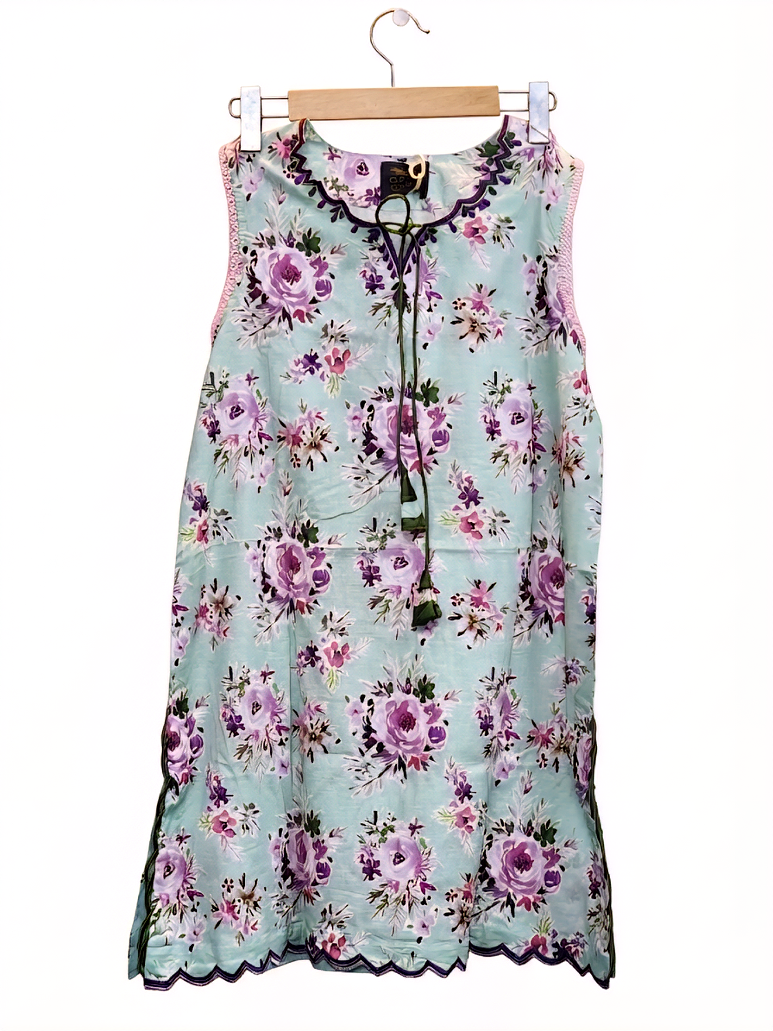 STITCHED BY CC D-1 NISHAT LINE 2PC  ( WITHOUT SLEEVES )