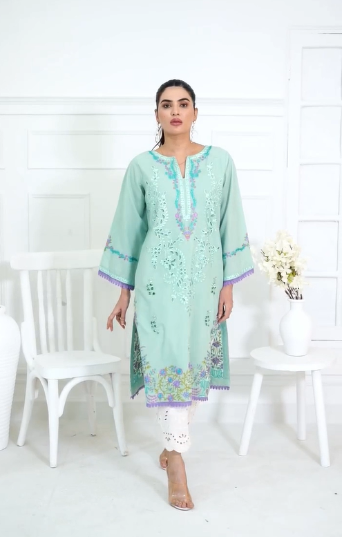 ZAINAB'S ICE BLUE KURTI