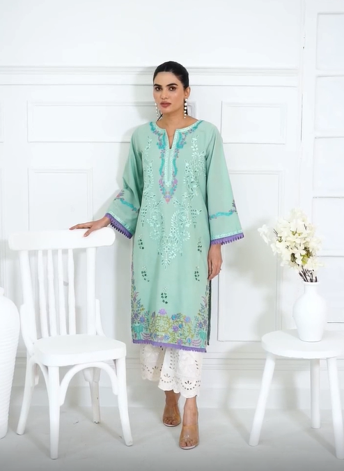 ZAINAB'S ICE BLUE KURTI