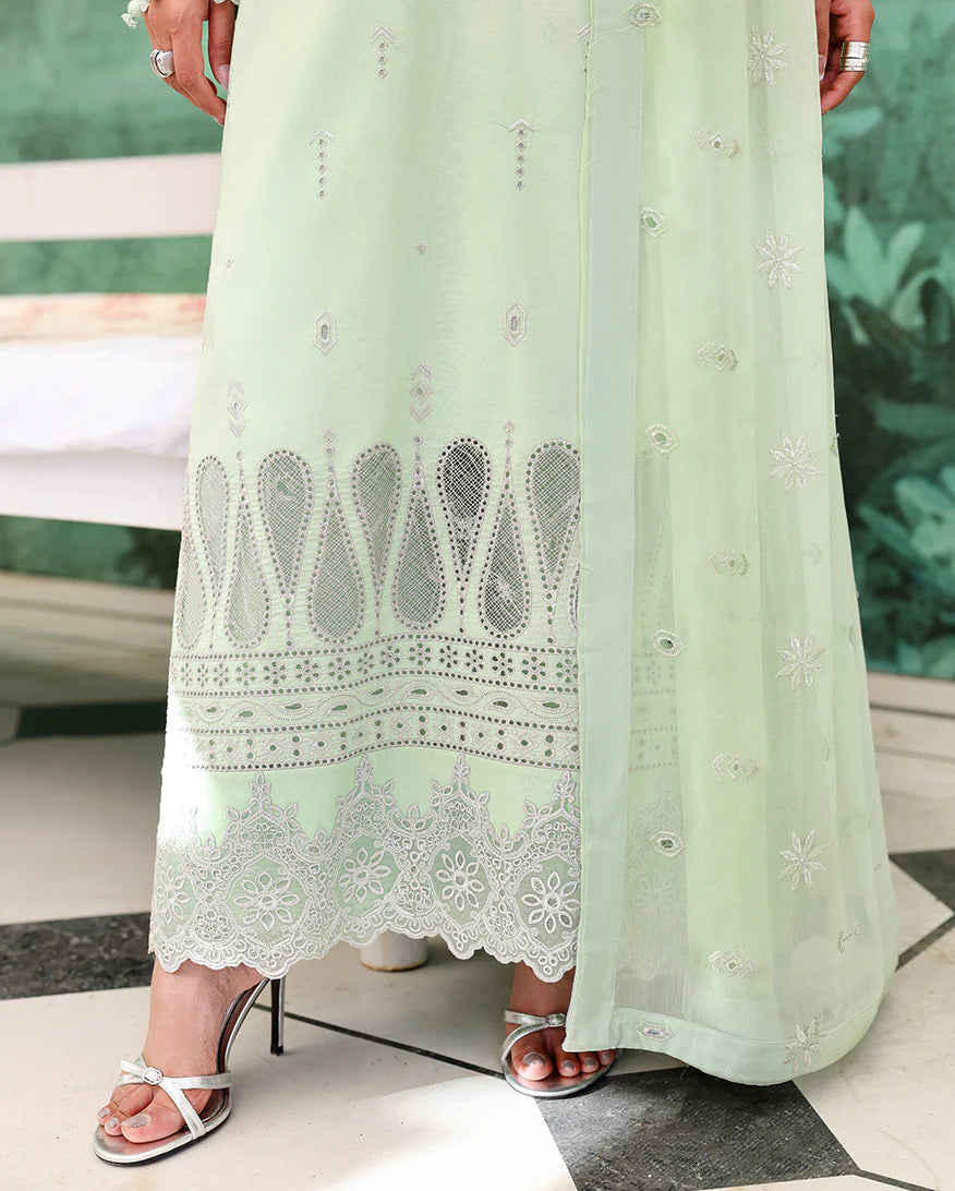 ROHEENAZ VEIL OF SUMMER CHIKANKARI SERENE DUSK