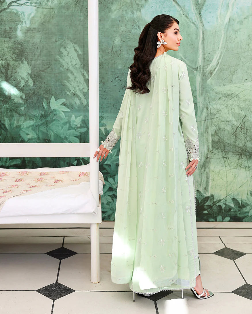 ROHEENAZ VEIL OF SUMMER CHIKANKARI SERENE DUSK