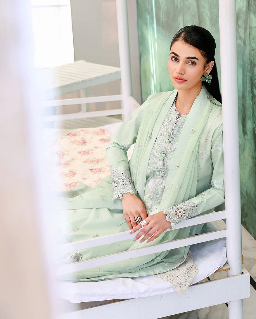 ROHEENAZ VEIL OF SUMMER CHIKANKARI SERENE DUSK