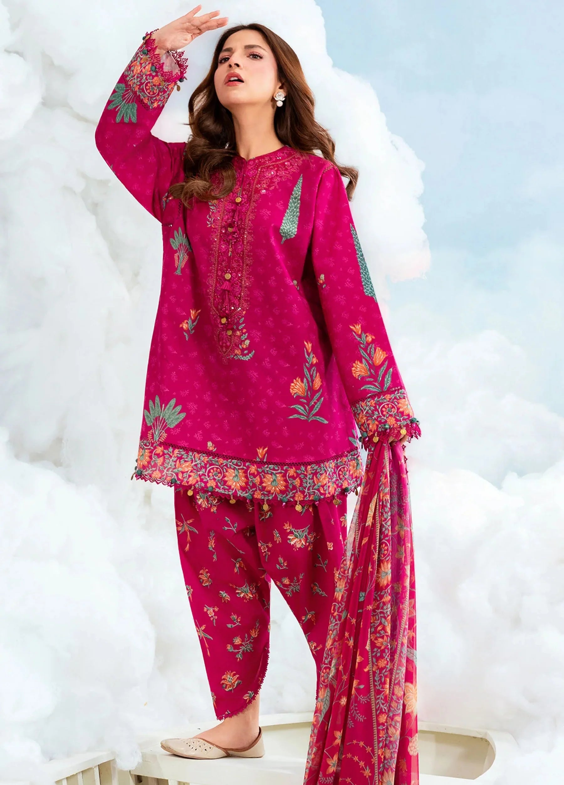 MARIA B BASICS SUMMER MB-CUSV14-03B