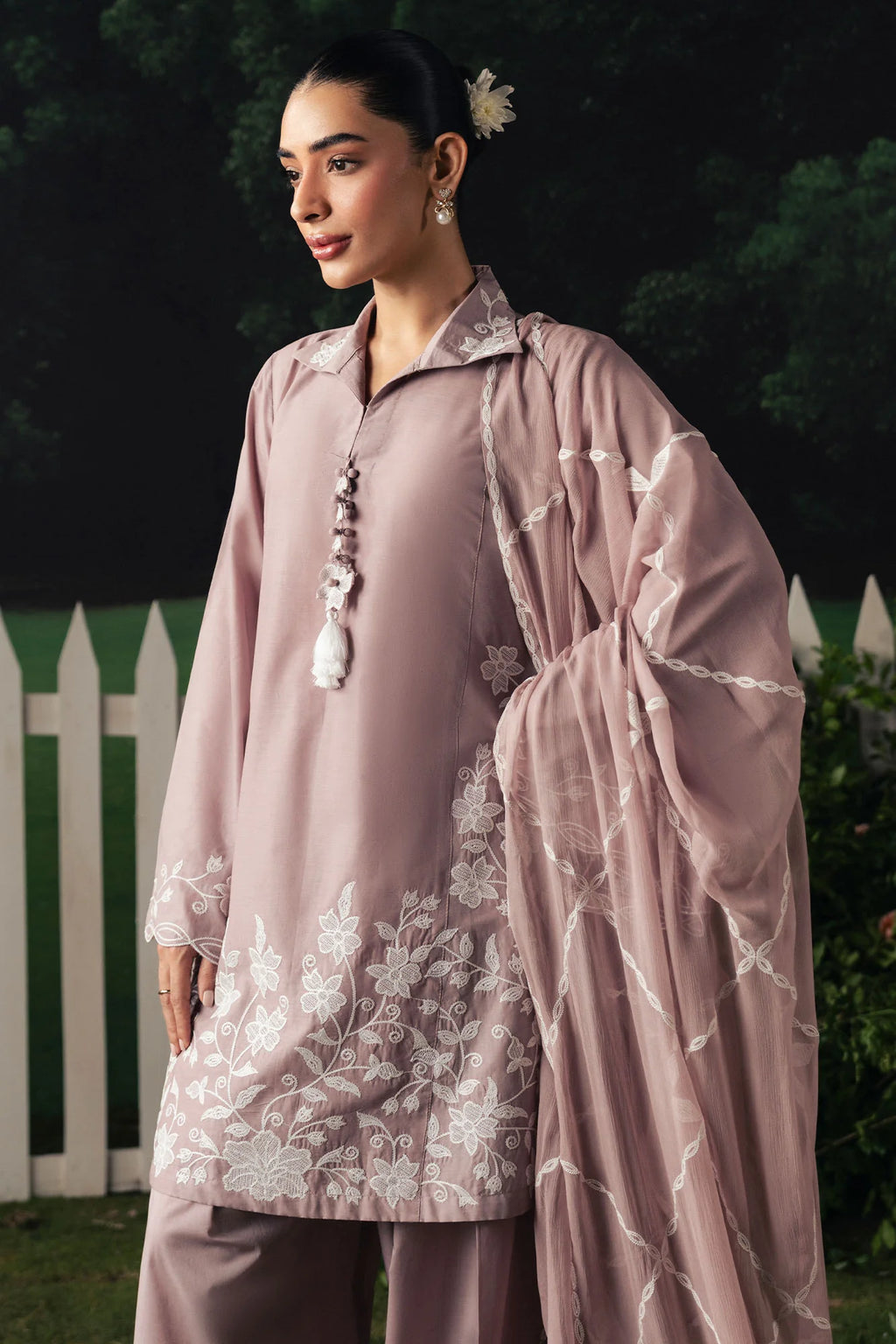 CROSS STITCH PREMIUM CAMBRIC MAUVE WHISPER