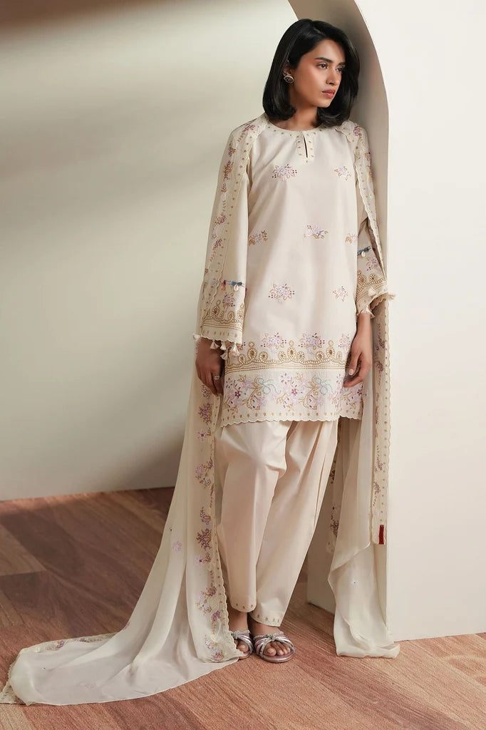 CROSS STITCH IVORY MOSIAC