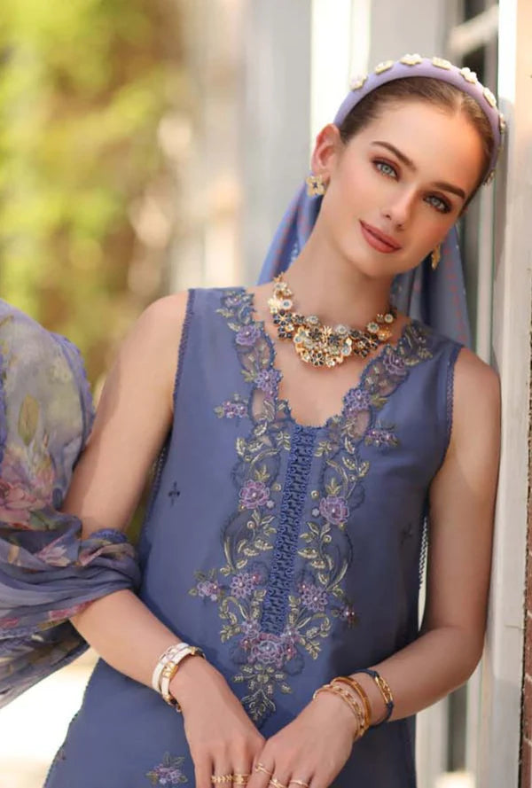 NOOR BY SAADIA ASAD D3-B-STORMY LILAC