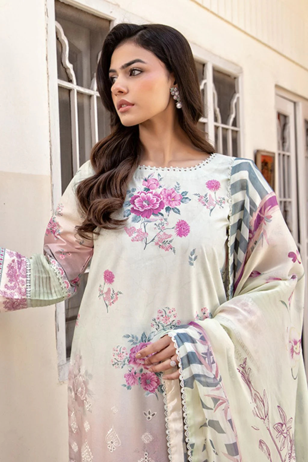STITCHED BY CC MEERAK CHIKANKARI AAFREEN 3PC