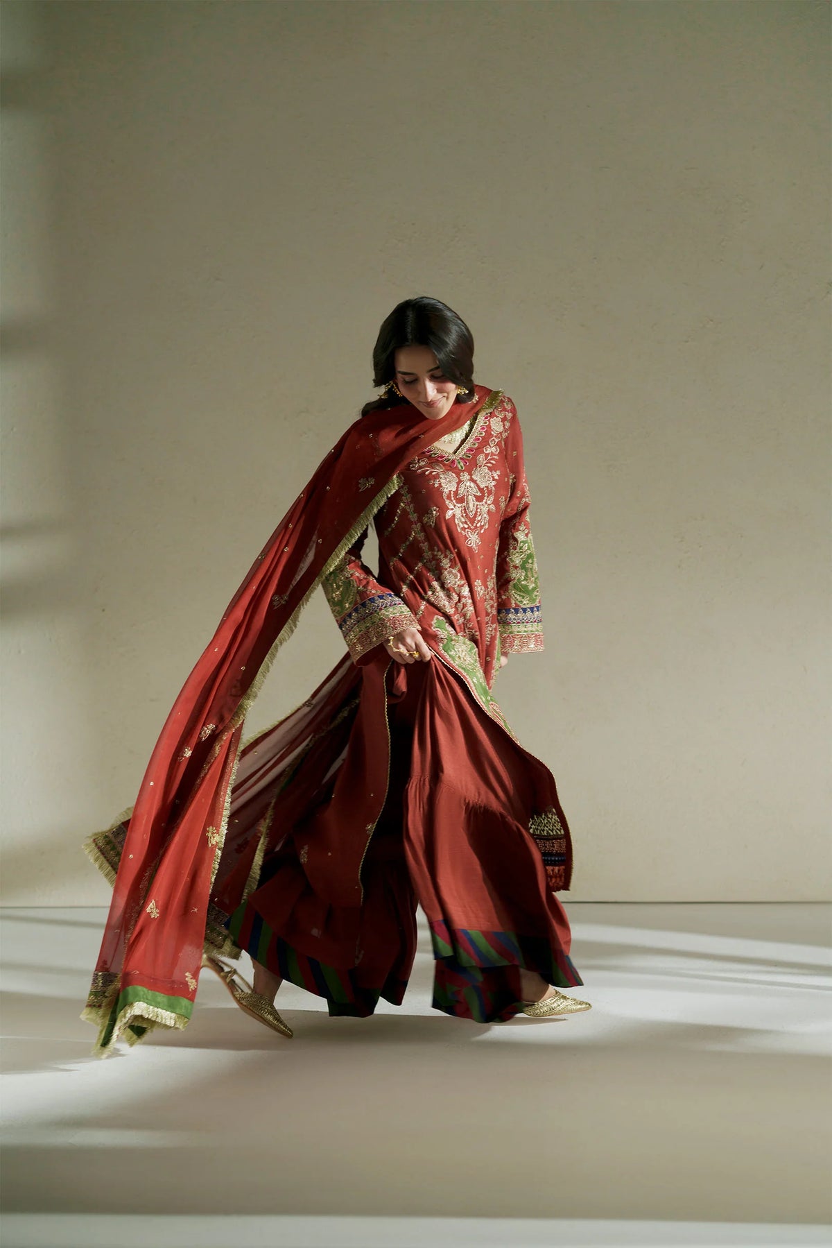 VERA RAW SILK ZAR RUST