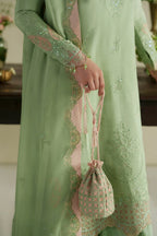 VERA RAW SILK GAJRA MINT