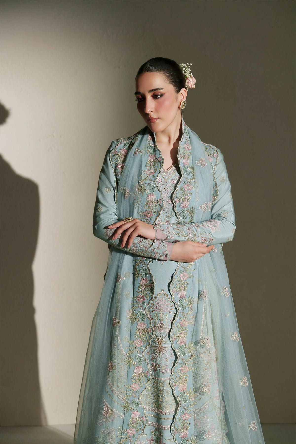 VERA RAW SILK MEENA PAWDER