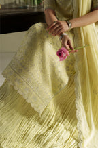 VERA RAW SILK GULAB BUTTER