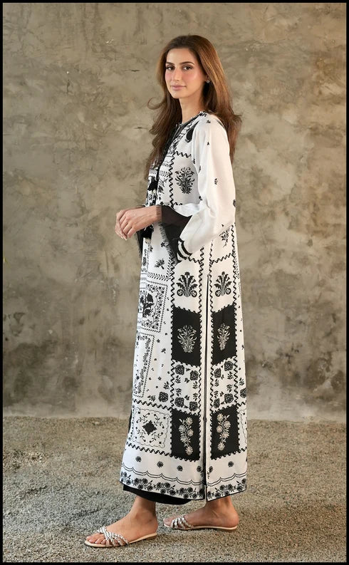 SUMAIRA AURANGZEB IVORY CANVAS 2PC