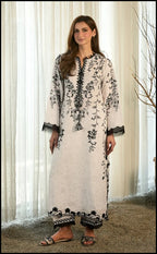 SUMAIRA AURANGZEB FIEUR BLANCHE 3PC