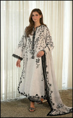 SUMAIRA AURANGZEB FIEUR BLANCHE 3PC