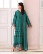 ROHEENAZ VEIL OF SUMMER CHIKANKARI WHISPERED VEIL