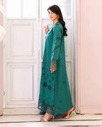 ROHEENAZ VEIL OF SUMMER CHIKANKARI WHISPERED VEIL
