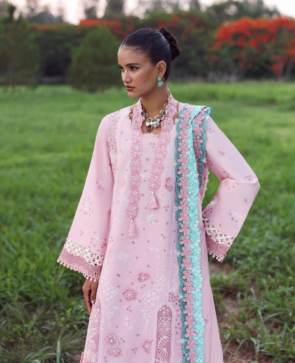 PUBLIC WOMENSWEAR LILAS SUMMER UNSTITCHED LAWN D-1B