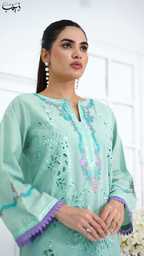 ZAINAB'S ICE BLUE KURTI