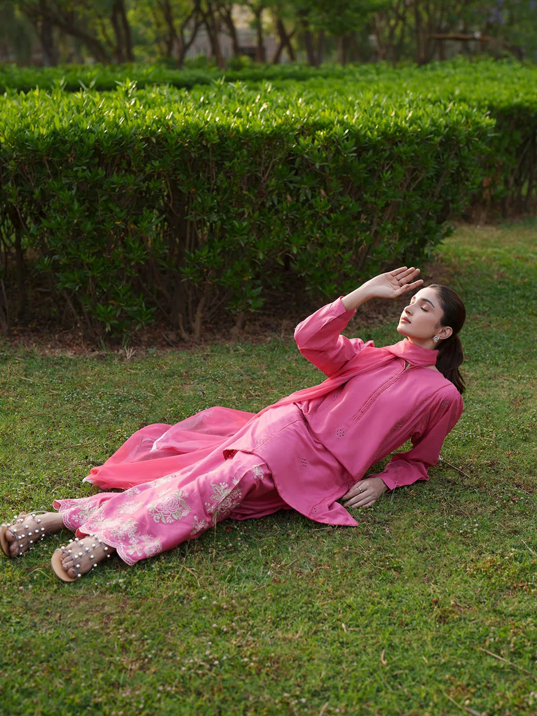 STITCHED BY CC DEYAR THE GARDEN SUMMER EDIT FLORA 3PC