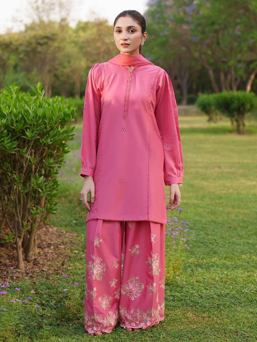 STITCHED BY CC DEYAR THE GARDEN SUMMER EDIT FLORA 3PC