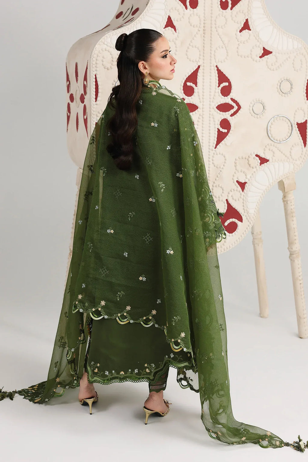 STITCHED BY CC QALAMKAR FESTIVE VESTA 3PC