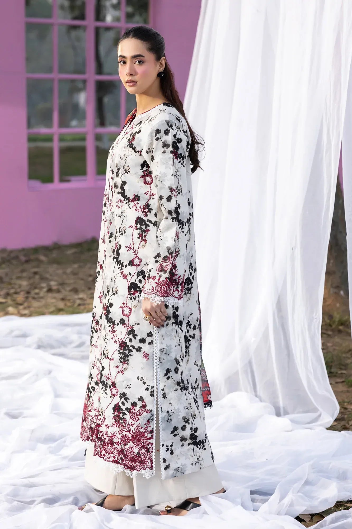 STITCHED BY CC RAJBARI SUMMER PRINTKARI D-10 3PC