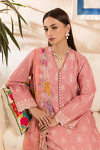 STITCHED BY CC RAJBARI NISSA SUMMER CHIKANKARI D-06 3PC