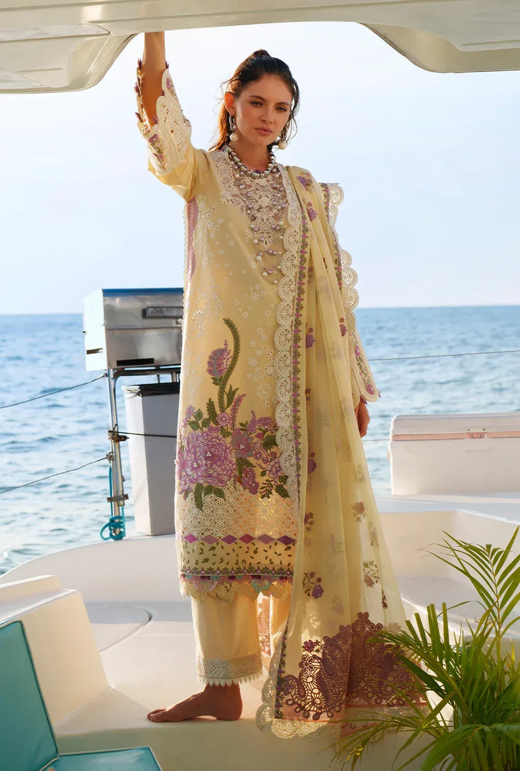 STITCHED BY CC AJR EVARA LUXURY LAWN FARIA 3PC