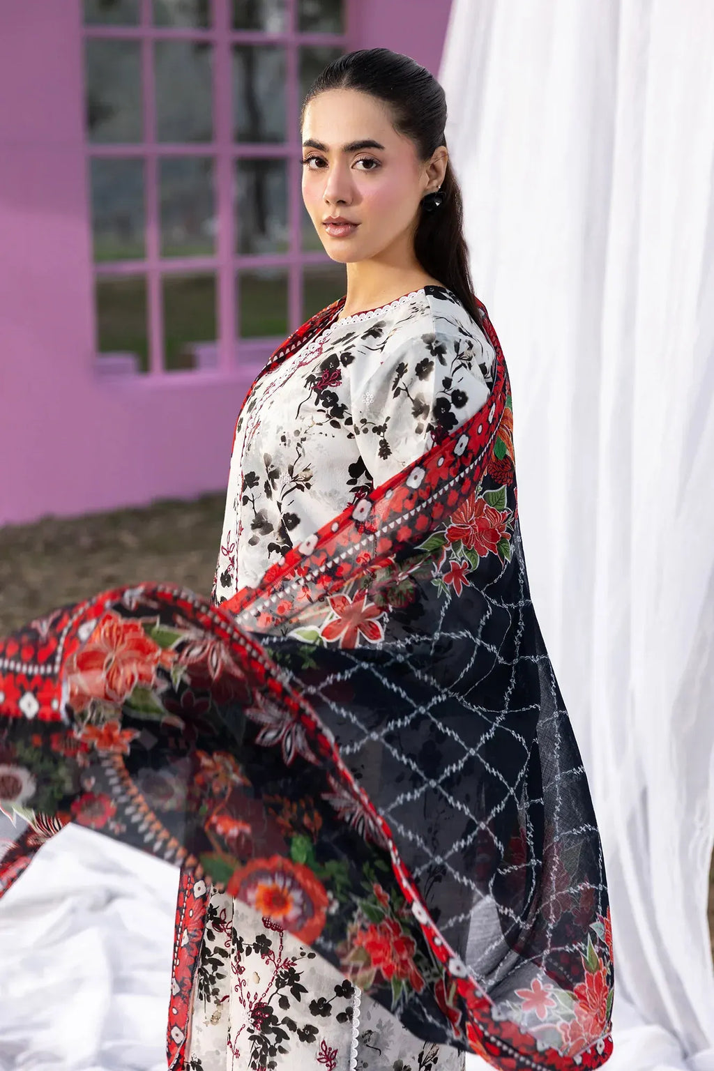 STITCHED BY CC RAJBARI SUMMER PRINTKARI D-10 3PC