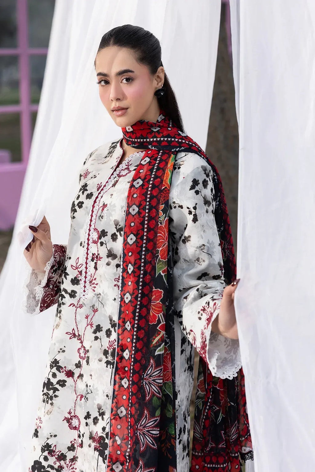 STITCHED BY CC RAJBARI SUMMER PRINTKARI D-10 3PC