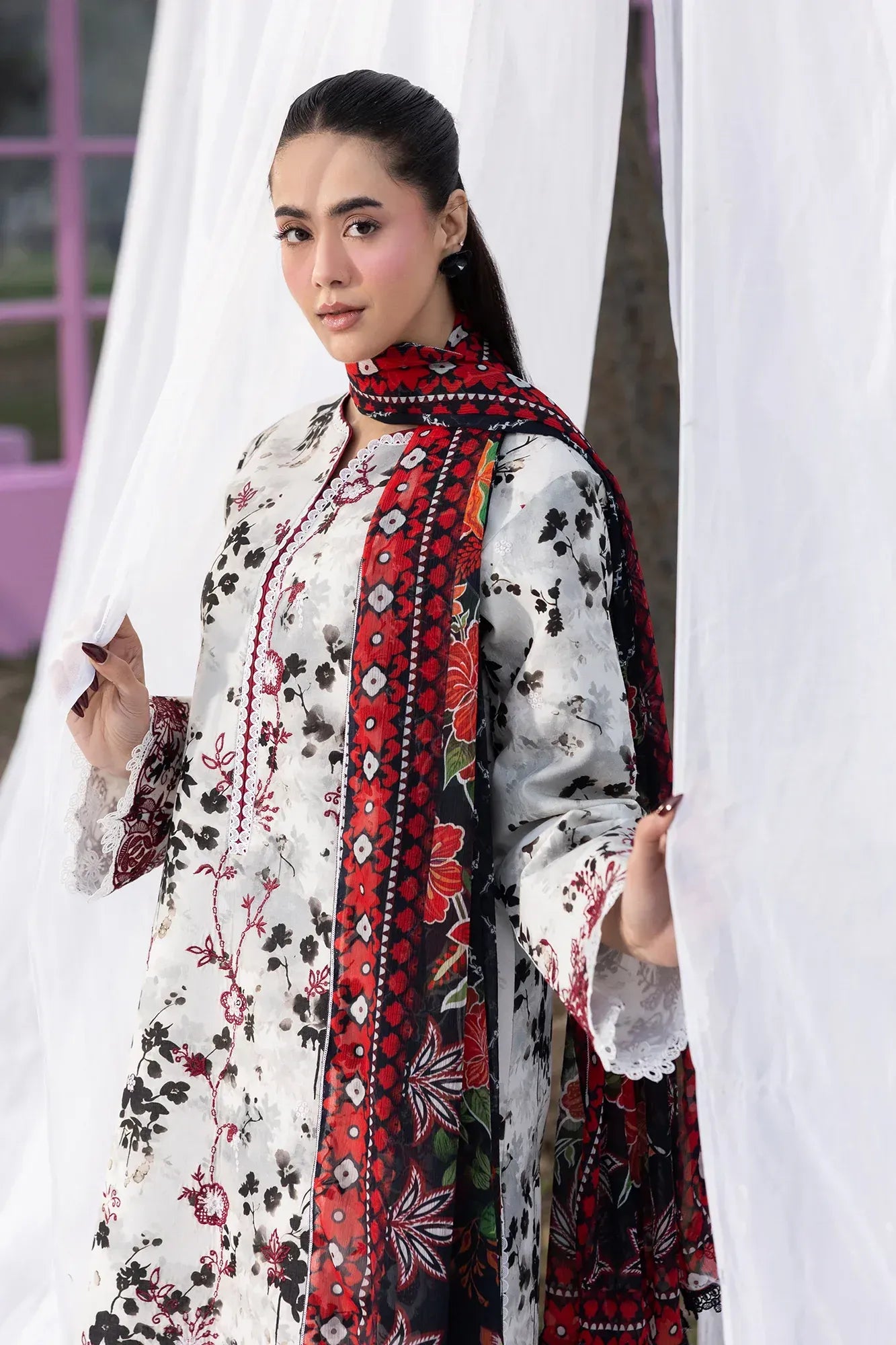 STITCHED BY CC RAJBARI SUMMER PRINTKARI D-10 3PC