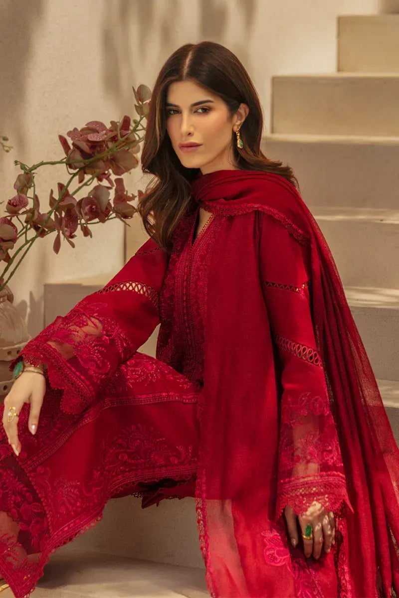 STITCHED BY CC RANG RASIYA LUXURY EID NEHAL 3PC